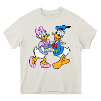 Cream donal duck Heavy Core Tee - linhVisuals