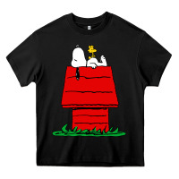 Black peanuts the doghouse Heavy Core Tee - linhVisuals