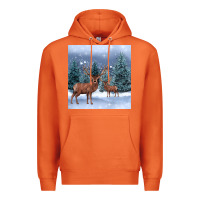 Carrot winter deer Premium Hoodie - BarkalooDesign
