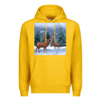 Lemon winter deer Premium Hoodie - BarkalooDesign