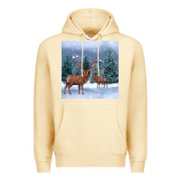 Pina Colada winter deer Premium Hoodie - BarkalooDesign
