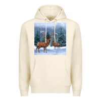 Tofu winter deer Premium Hoodie - BarkalooDesign