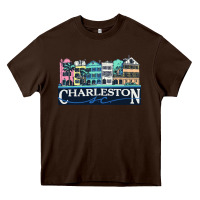 Chocolate Brown charleston rainbow road   charleston south carolin Heavy Core Tee - linhVisuals