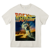 Cream back to the future vintage Heavy Core Tee - linhVisuals