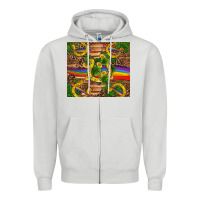 Dove Grey st patricks day horseshoe shamrock rainbow gold Zipper Hoodie - RanaPortraitStore