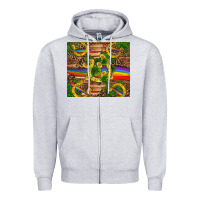 St Patricks Day Horseshoe Shamrock Rainbow Gold Zipper Hoodie | Teevron
