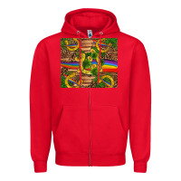 Red st patricks day horseshoe shamrock rainbow gold Zipper Hoodie - RanaPortraitStore