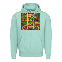 Seafoam st patricks day horseshoe shamrock rainbow gold Zipper Hoodie - RanaPortraitStore