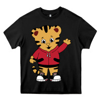 Black daniel tigers neighborhood Heavy Core Tee - linhVisuals