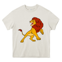 Cream mufasa the lion king Heavy Core Tee - linhVisuals