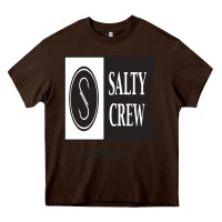 Chocolate Brown salty crew Heavy Core Tee - linhVisuals