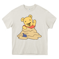 Cream baby bear Heavy Core Tee - linhVisuals