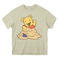 Mossy baby bear Heavy Core Tee - linhVisuals