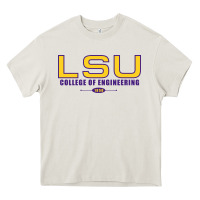 Cream lsu college of engineering  1890 Heavy Core Tee - linhVisuals