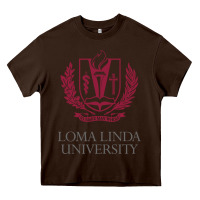 Chocolate Brown education of loma linda Heavy Core Tee - linhVisuals
