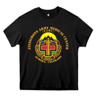 Black fitzsimon army medical center Heavy Core Tee - linhVisuals