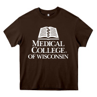Chocolate Brown medical college of wisconsin Heavy Core Tee - linhVisuals