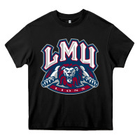 Black lmu education Heavy Core Tee - linhVisuals