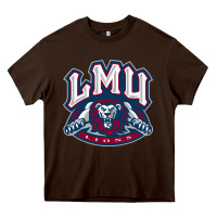 Chocolate Brown lmu education Heavy Core Tee - linhVisuals