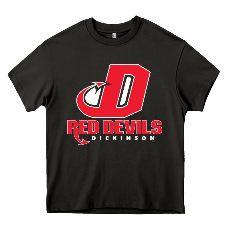 Red De Dickinson College Vectorized Heavy Core Tee by linhVisuals | Teevron