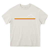 Cream mt. bachelor   mount bachelor Heavy Core Tee - linhVisuals