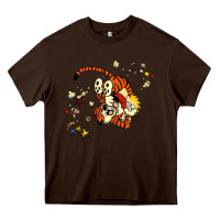 Chocolate Brown calvin Heavy Core Tee - linhVisuals