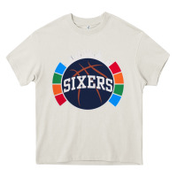 Cream sixers basketball Heavy Core Tee - linhVisuals