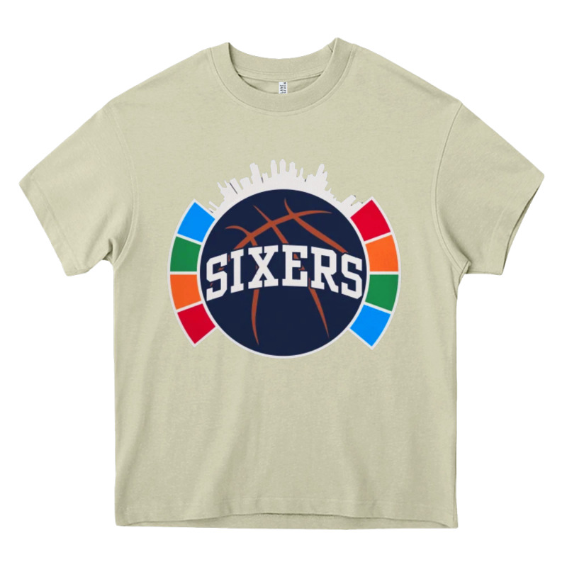 Sixers Basketball Heavy Core Tee by linhVisuals | Teevron