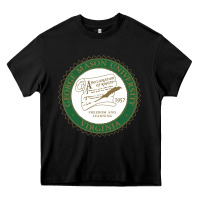Black george mason university Heavy Core Tee - linhVisuals