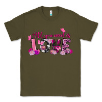 Army Green All you need is love Valentine's Day Classic Tee - FaDigitalArtStudio