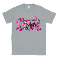 Heather Grey All you need is love Valentine's Day Classic Tee - FaDigitalArtStudio