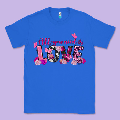 All You Need Is Love Valentine's Day Classic Tee Designed By Fadigitalartstudio
