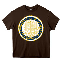 Chocolate Brown university of california, davis Heavy Core Tee - linhVisuals
