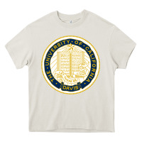 Cream university of california, davis Heavy Core Tee - linhVisuals