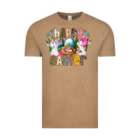Vintage Coffee Happy Easter Vintage Tee - CowhideDigitalArt