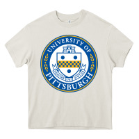 Cream university of pittsburgh Heavy Core Tee - linhVisuals