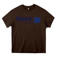 Chocolate Brown baruch college vectorized Heavy Core Tee - linhVisuals