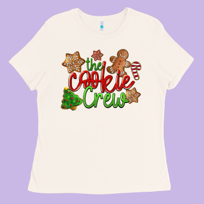 The Cookie Crew Christmas Ladies Tee Designed By Lillyallendesigns