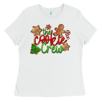 White The Cookie Crew Christmas Ladies Tee - LillyAllenDesigns