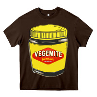 Chocolate Brown vegemite Heavy Core Tee - linhVisuals