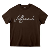 Chocolate Brown vaffanculo essential Heavy Core Tee - linhVisuals