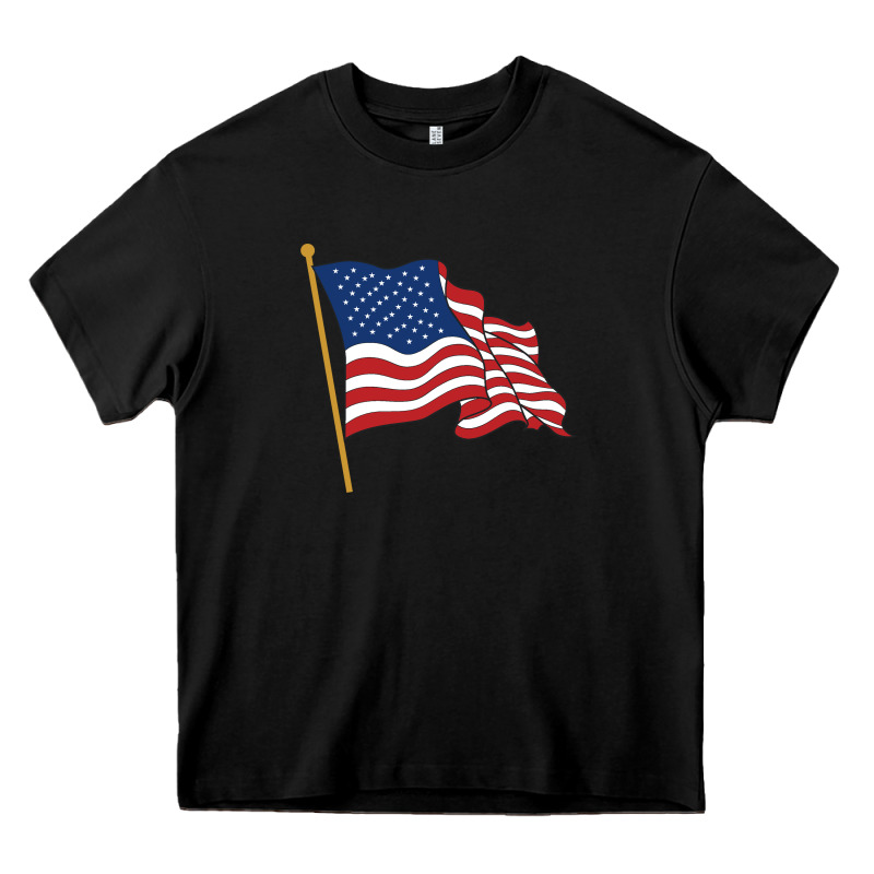 American Flag Heavy Core Tee by linhVisuals | Teevron