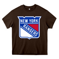 Chocolate Brown Ny rangers Heavy Core Tee - linhVisuals
