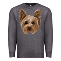Charcoal Heather yorkie Premium Sweatshirt - Jasminsmagicworld