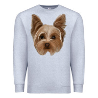 Heather Grey yorkie Premium Sweatshirt - Jasminsmagicworld