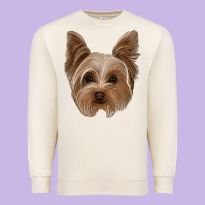 Yorkie Premium Sweatshirt Designed By Jasminsmagicworld