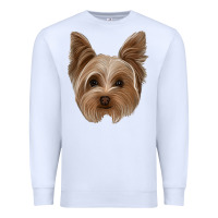 White yorkie Premium Sweatshirt - Jasminsmagicworld
