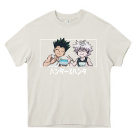 Cream gon killua Heavy Core Tee - linhVisuals