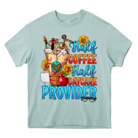 Arona Half coffee half daycare provider Heavy Core Tee - FaDigitalArtStudio