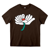Chocolate Brown yorkshire county cricket club Heavy Core Tee - linhVisuals